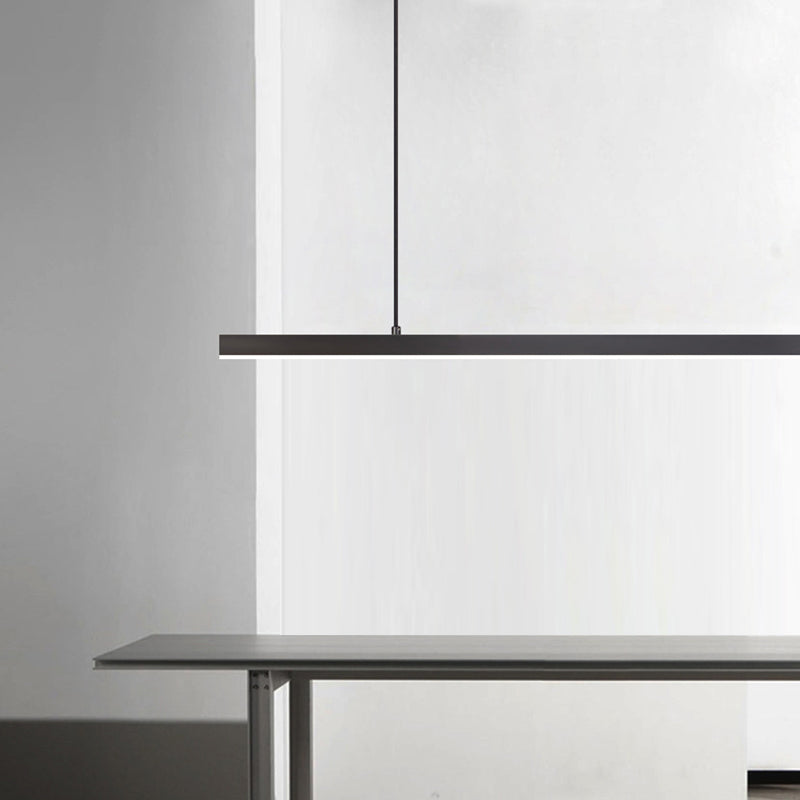 Moderner Stil Rechteckinsel Island LED LED Einfache Kronleuchterleuchte für Esszimmer