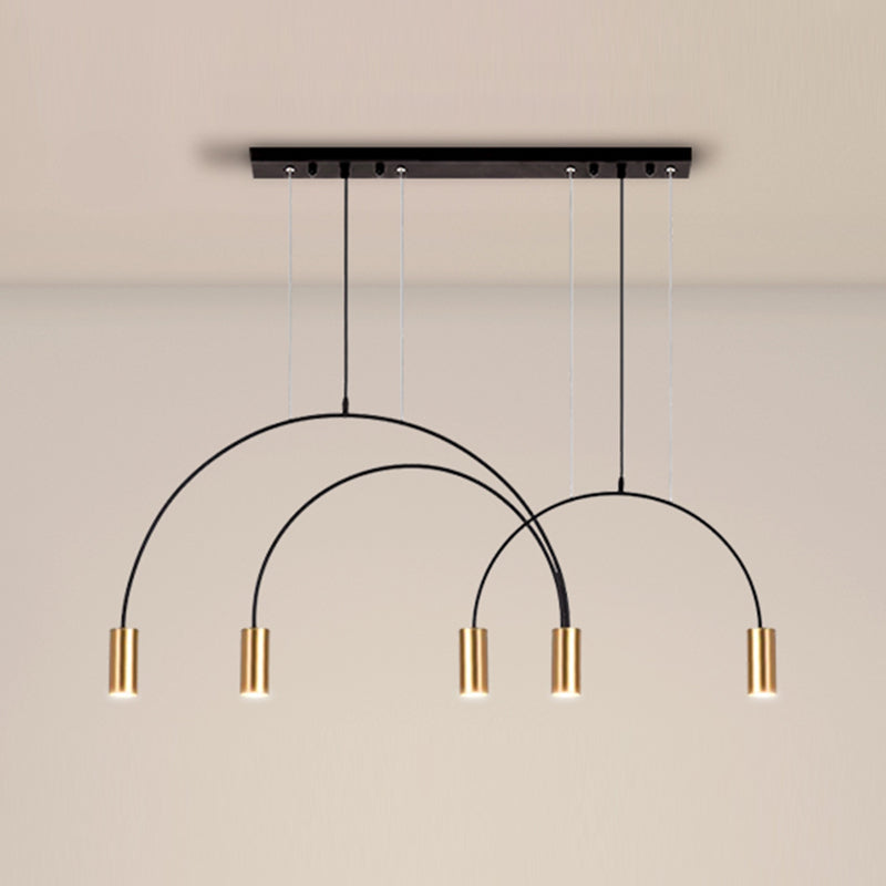 Luz de colgante de estilo moderno Cilíndrica Candelier Light para comedor