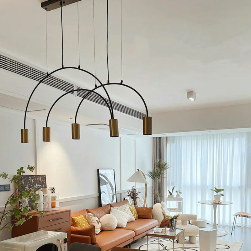 Luz de colgante de estilo moderno Cilíndrica Candelier Light para comedor