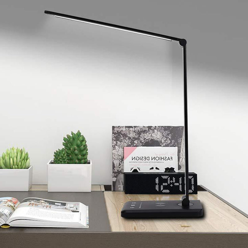 Aluminum Strip Table Lamp Contemporary Style 1 Light LED Table Lamp for Bedroom