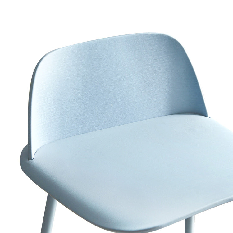 Contemporary Counter & Bar Stool Armless Plastic Indoor Bar Stool with Footrest