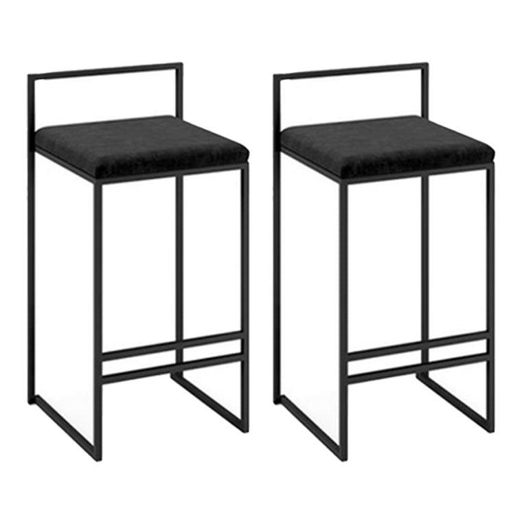 Taburetes de mostrador modernos, taburete de bar interior de madera sin brazos con reposapiés