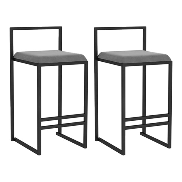 Taburetes de mostrador modernos, taburete de bar interior de madera sin brazos con reposapiés