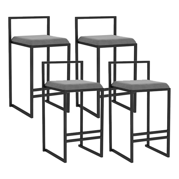 Taburetes de mostrador modernos, taburete de bar interior de madera sin brazos con reposapiés