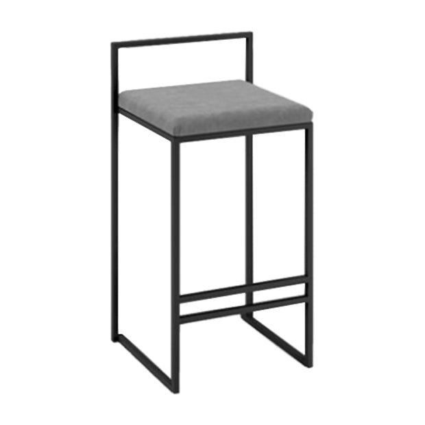 Taburetes de mostrador modernos, taburete de bar interior de madera sin brazos con reposapiés