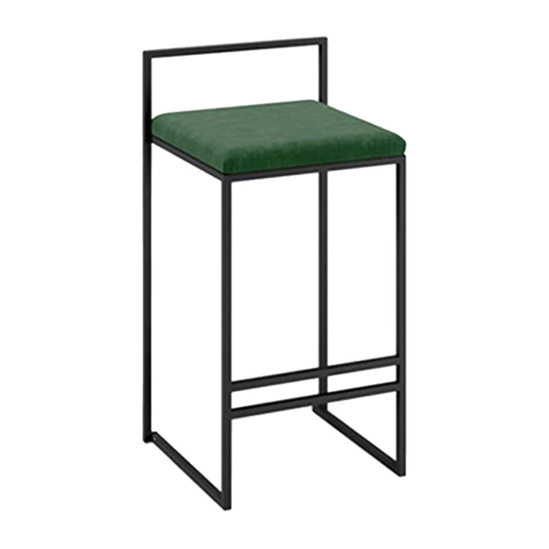 Taburetes de mostrador modernos, taburete de bar interior de madera sin brazos con reposapiés