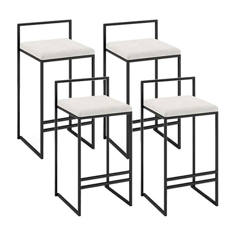Taburetes de mostrador modernos, taburete de bar interior de madera sin brazos con reposapiés