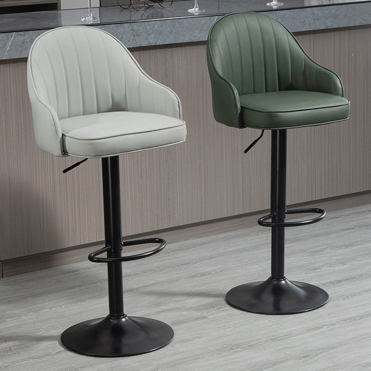 Modern Rotatable Liftable Counter Stool Steel Household Bar Stool with Cushion