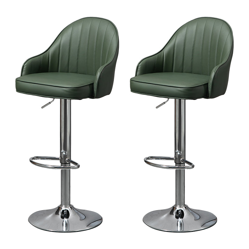 Modern Rotatable Liftable Counter Stool Steel Household Bar Stool with Cushion