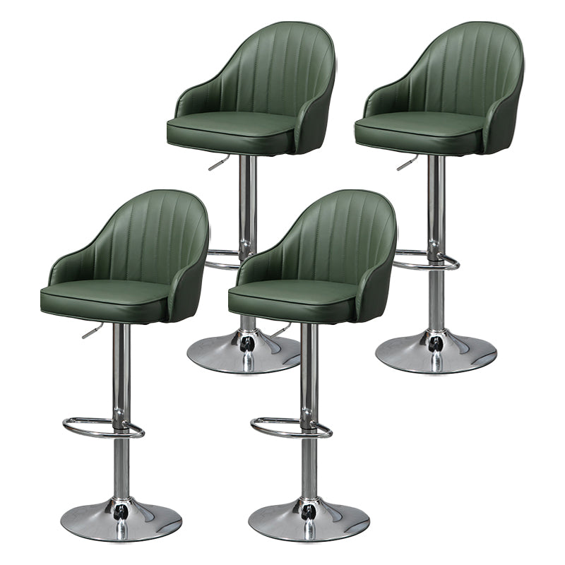 Modern Rotatable Liftable Counter Stool Steel Household Bar Stool with Cushion