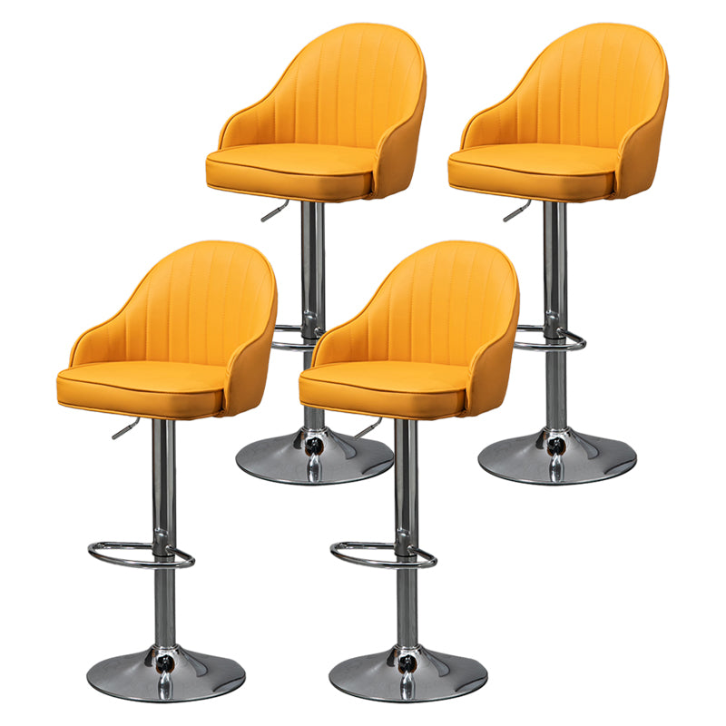 Modern Rotatable Liftable Counter Stool Steel Household Bar Stool with Cushion