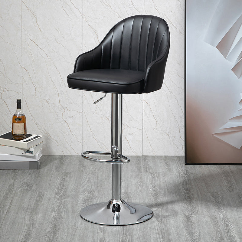 Modern Rotatable Liftable Counter Stool Steel Household Bar Stool with Cushion