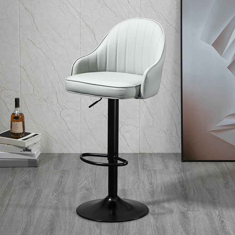 Modern Rotatable Liftable Counter Stool Steel Household Bar Stool with Cushion