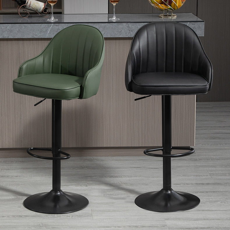 Modern Rotatable Liftable Counter Stool Steel Household Bar Stool with Cushion