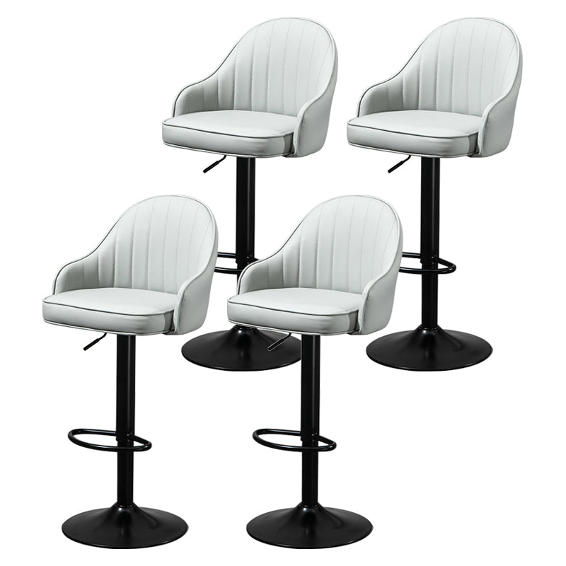 Modern Rotatable Liftable Counter Stool Steel Household Bar Stool with Cushion