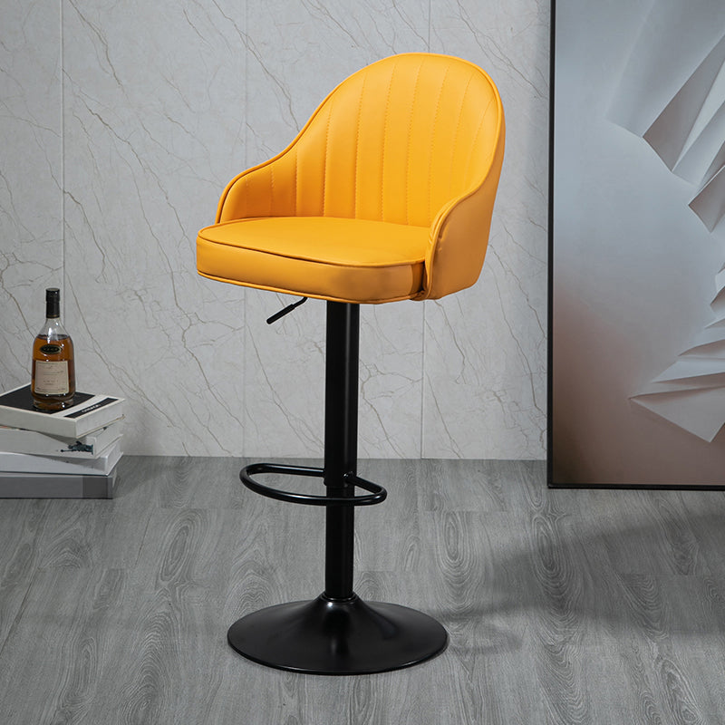 Modern Rotatable Liftable Counter Stool Steel Household Bar Stool with Cushion
