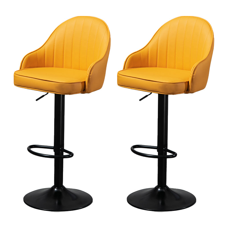 Modern Rotatable Liftable Counter Stool Steel Household Bar Stool with Cushion