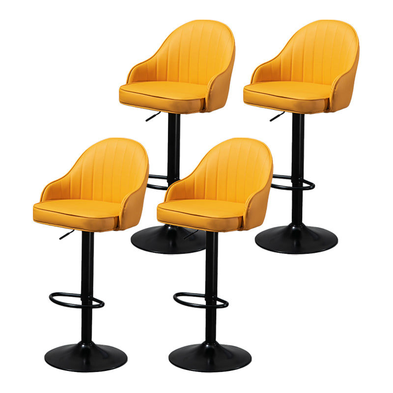 Modern Rotatable Liftable Counter Stool Steel Household Bar Stool with Cushion