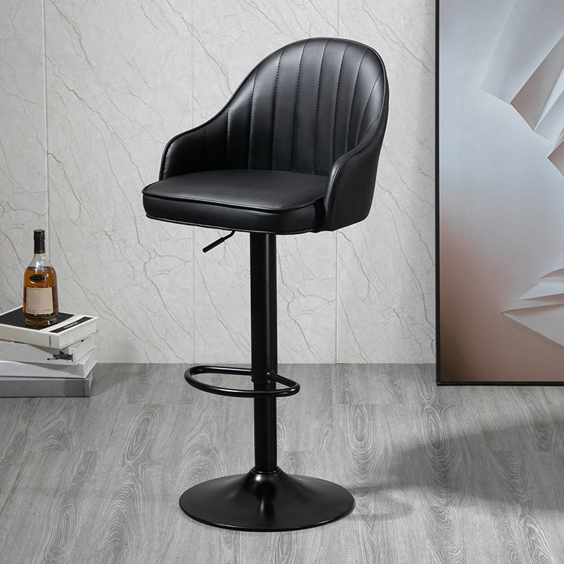 Modern Rotatable Liftable Counter Stool Steel Household Bar Stool with Cushion