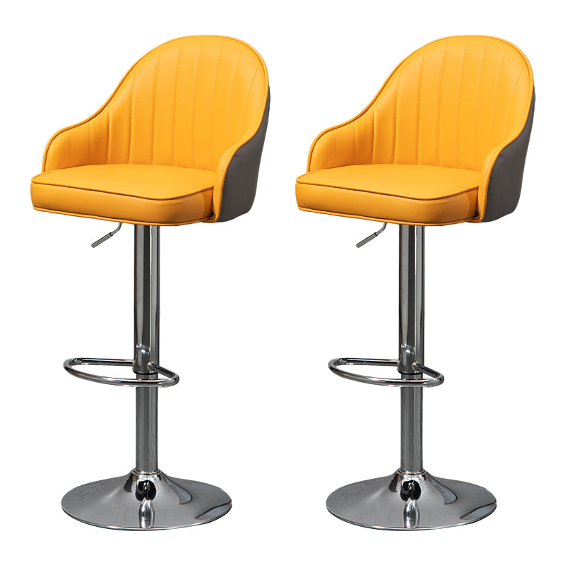 Modern Rotatable Liftable Counter Stool Steel Household Bar Stool with Cushion
