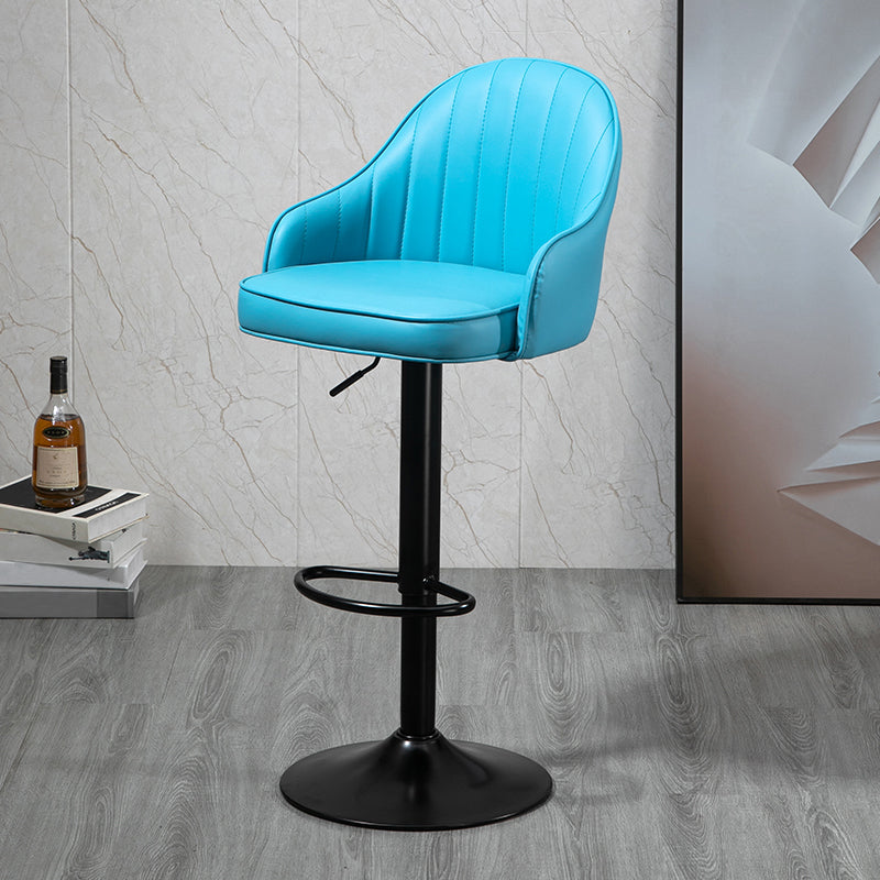 Modern Rotatable Liftable Counter Stool Steel Household Bar Stool with Cushion