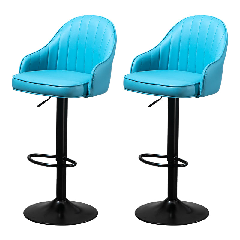 Modern Rotatable Liftable Counter Stool Steel Household Bar Stool with Cushion