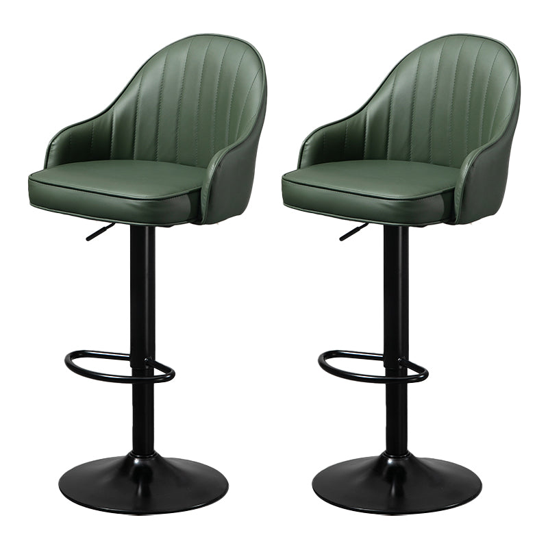 Modern Rotatable Liftable Counter Stool Steel Household Bar Stool with Cushion