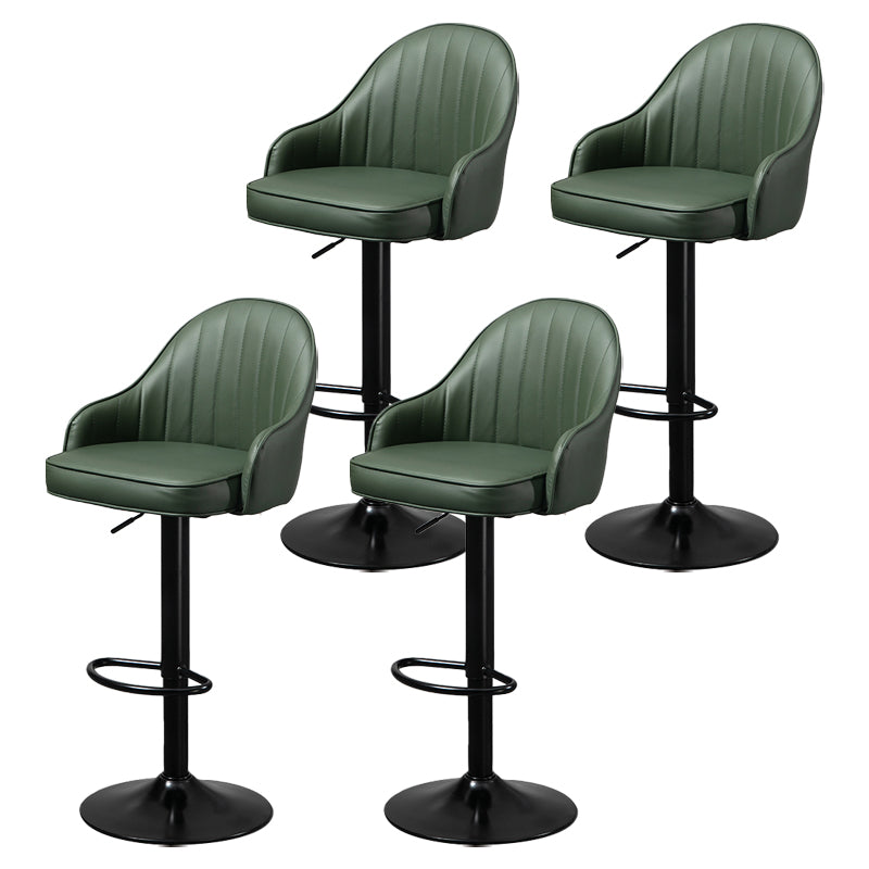 Modern Rotatable Liftable Counter Stool Steel Household Bar Stool with Cushion