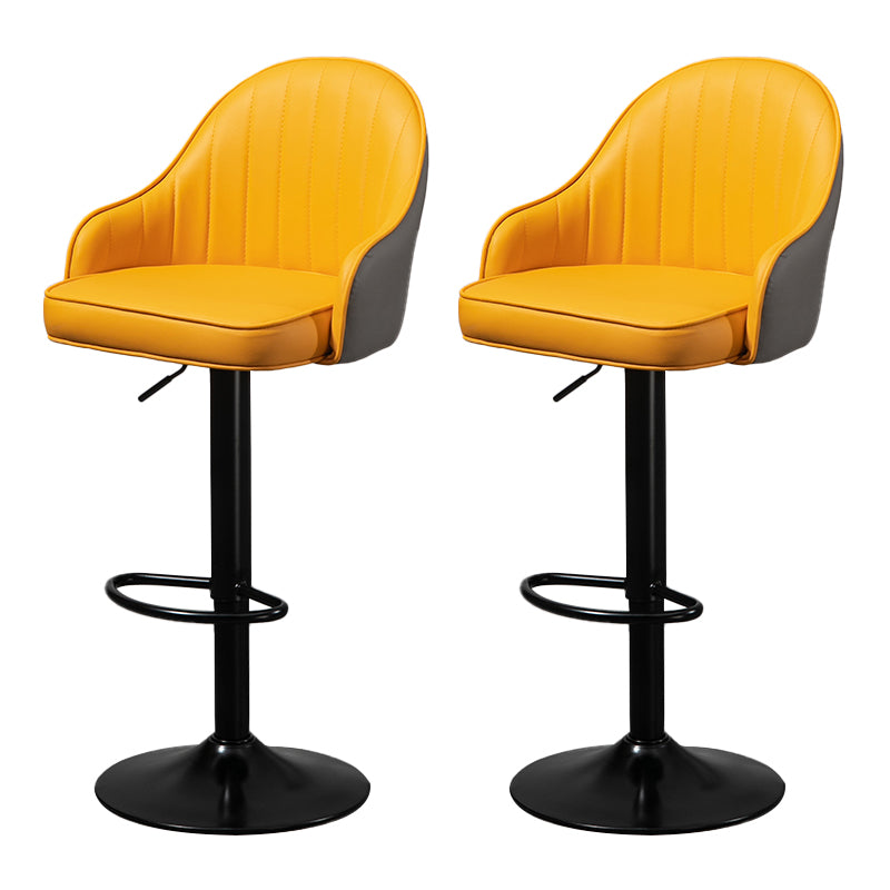 Modern Rotatable Liftable Counter Stool Steel Household Bar Stool with Cushion