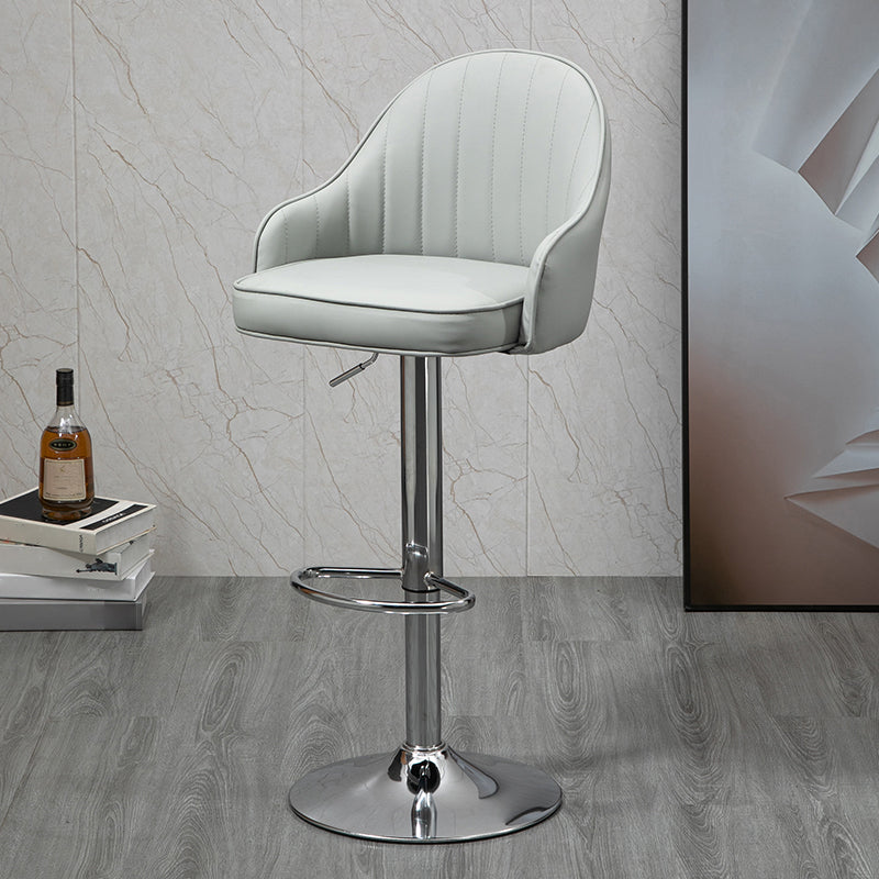 Modern Rotatable Liftable Counter Stool Steel Household Bar Stool with Cushion