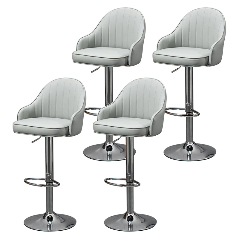 Modern Rotatable Liftable Counter Stool Steel Household Bar Stool with Cushion