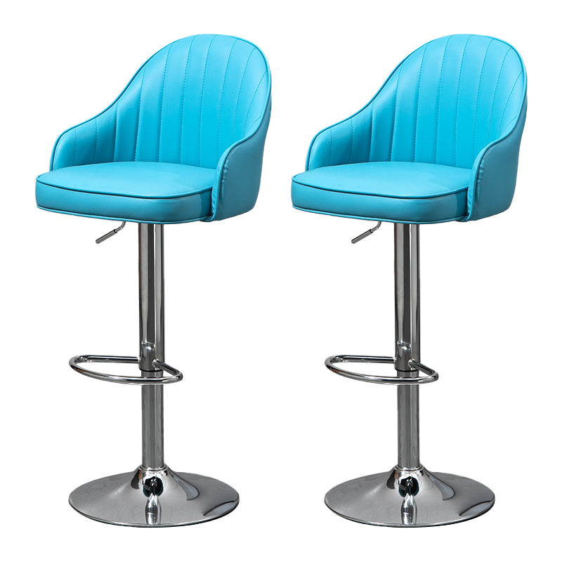 Modern Rotatable Liftable Counter Stool Steel Household Bar Stool with Cushion