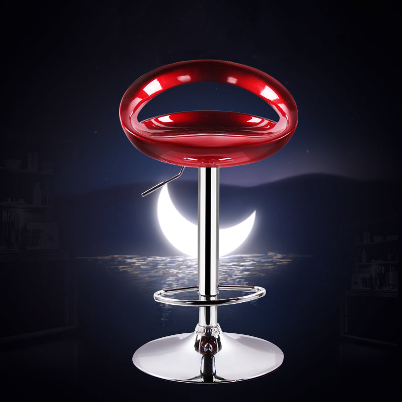 Tabouret de comptoir rotatif moderne sans bras, tabouret de Bar domestique en fer avec repose-pieds