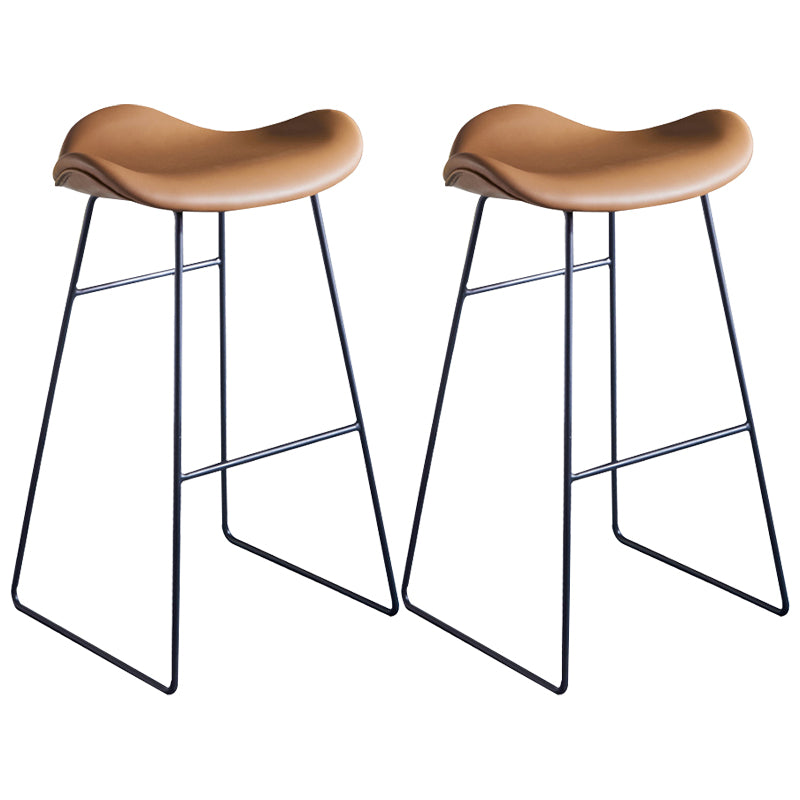Nordic Ledersitze Barhocker Metallgestell Barhocker für Wohnzimmer