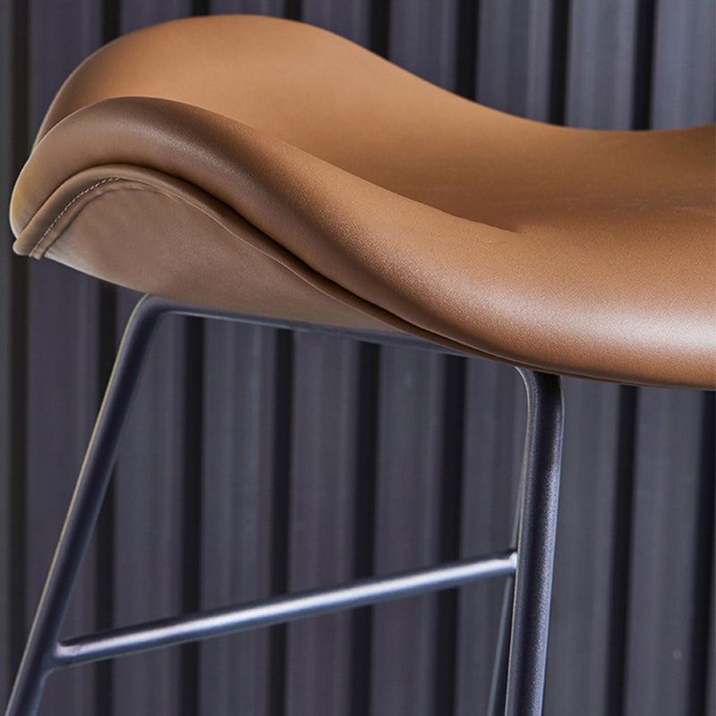 Nordic Ledersitze Barhocker Metallgestell Barhocker für Wohnzimmer
