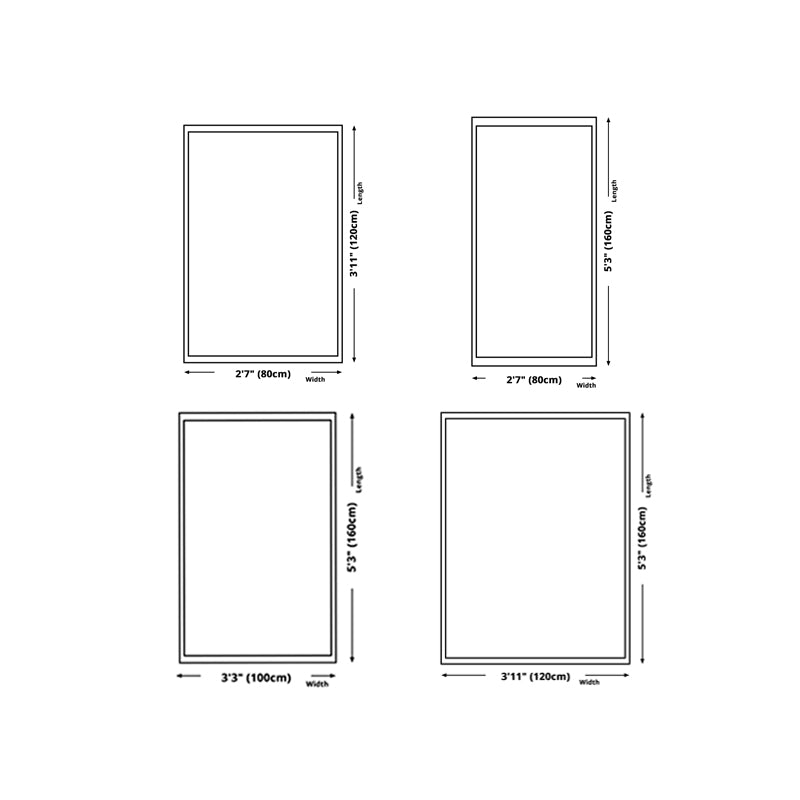 Black Modern Rug Polyester Color Lump Rug Non-Slip Backing Rug for Living Room