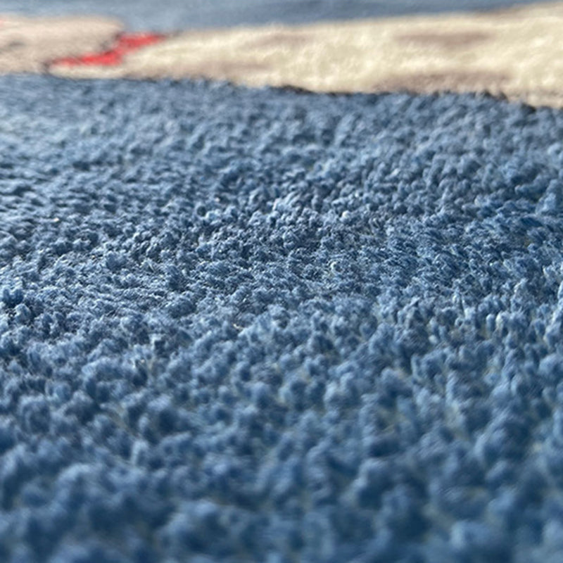 Beige Modern Carpet Polyester Irregular Line Carpet Washable Carpet for Home Decor