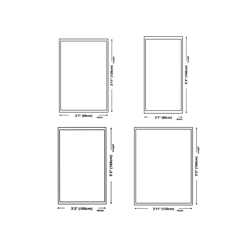 Black Texture Rug Polyester Modern Rug Non-Slip Backing Rug for Home Decor