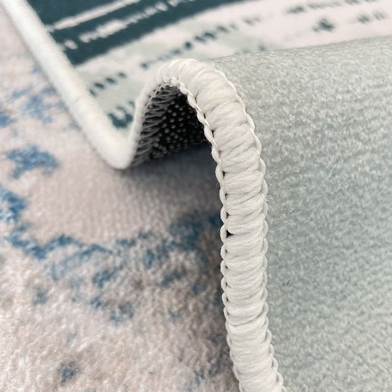 Pink Color Piece Rug Polyester Modern Rug Washable Rug for Home Decor