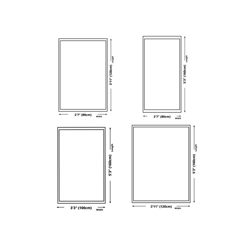 Light Beige Modern Rug Polyester Striped Rug Non-Slip Backing Rug for Drawing Room