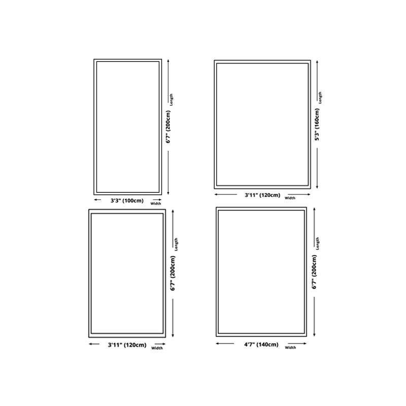 Blue Modern Rug Polyester Check Area Rug Washable Rug for Living Room