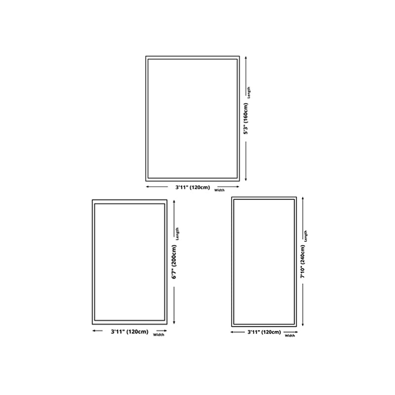 Apricot Modern Rug Polyester Graphic Rug Non-Slip Backing Rug for Living Room