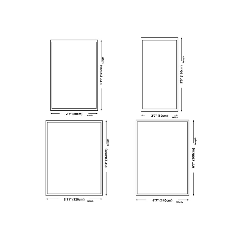 Gray Modern Rug Polyester Irregular Line Rug Washable Rug for Home Decor