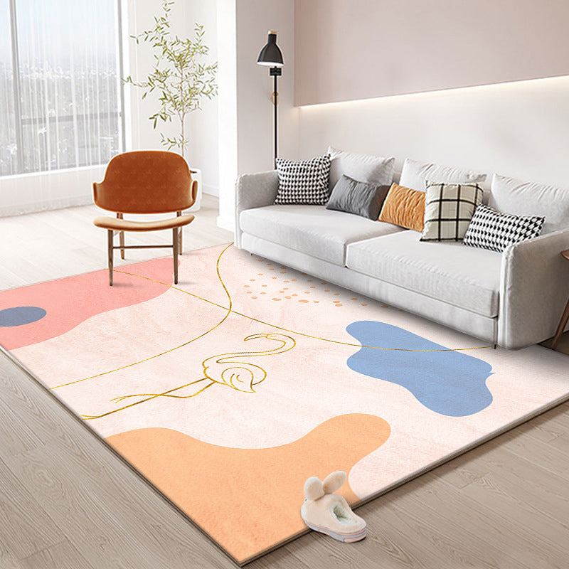 Alfombra de color de contraste púrpura alfombra moderna alfombra moderna para sala de estar