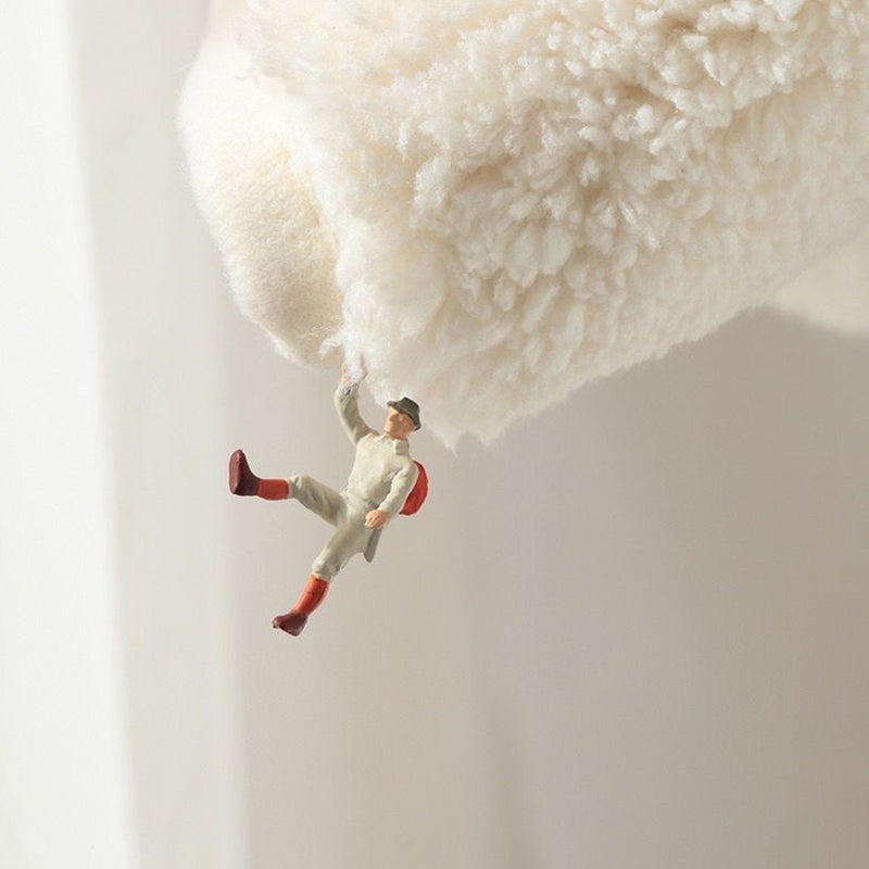 White Clouds Rug Polyester Simple Rug Non-Slip Backing Rug for Home Decoration