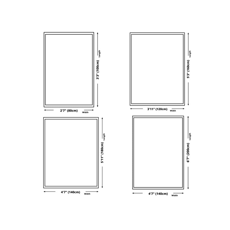 White Clouds Rug Polyester Simple Rug Non-Slip Backing Rug for Home Decoration