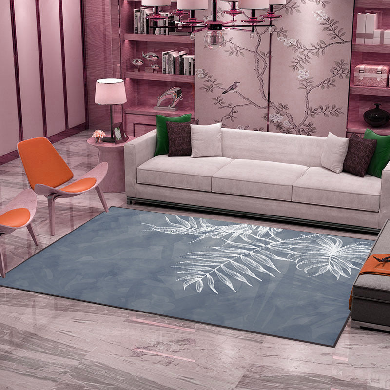 Light Green Dandelion Rug Blended Modern Rug Non-Slip Backing Rug for Living Room