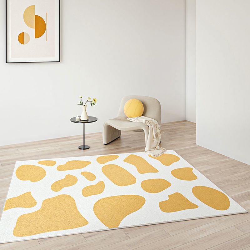 Minimalist Style Spotted Rug Polyster Indoor Rug Easy Care Area Carpet for Decoration