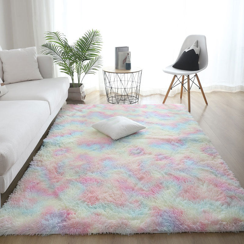 Moderner Wohnzimmer Teppich Trendy Krawatte Farbstoff Teppich Polyester Shag Teppich Nicht rutschfest