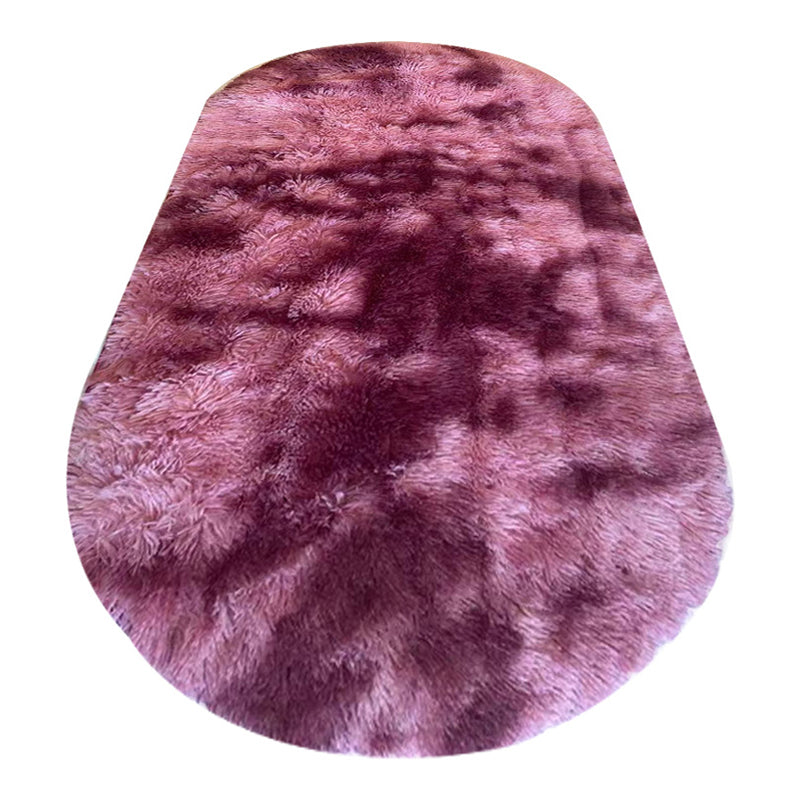 Gray Gradient Ramp Rug Polyester Casual Rug Washable Rug for Living Room